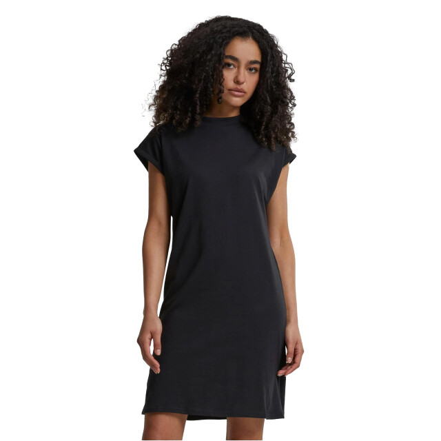 Urban Classics Dames schildpad jurk met verlengde schouder UTTN175_black large