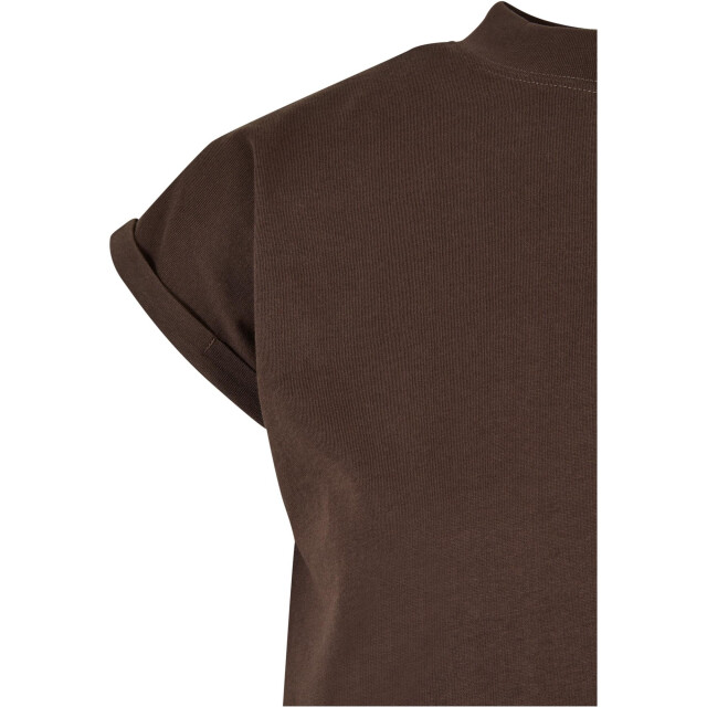 Urban Classics Dames schildpad jurk met verlengde schouder UTTN175_brown large