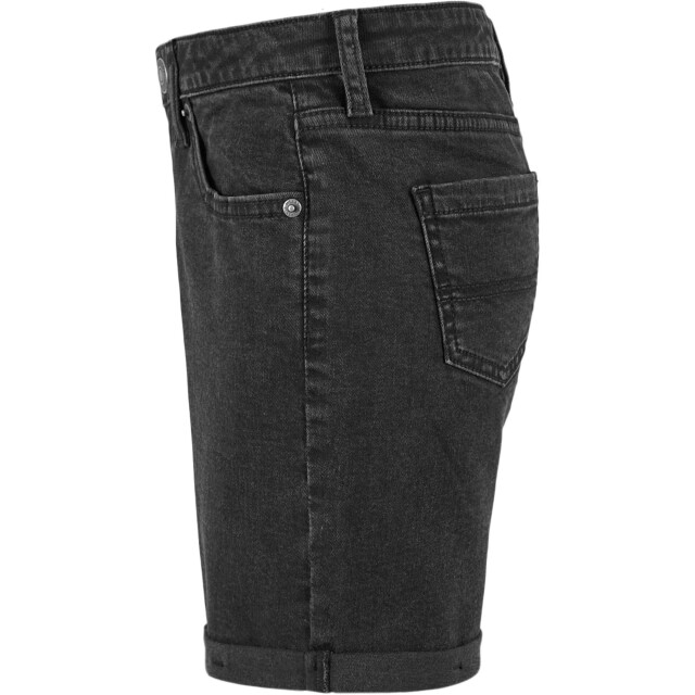 Urban Classics Meisjes bio stretch denim 5 zakken shorts UTTN434_blackwash large
