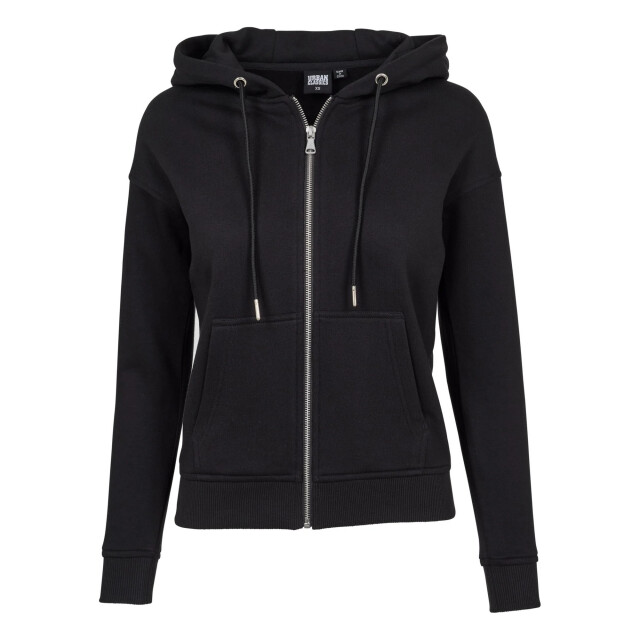 Urban Classics Dames full zip hoodie UTTN437_black large
