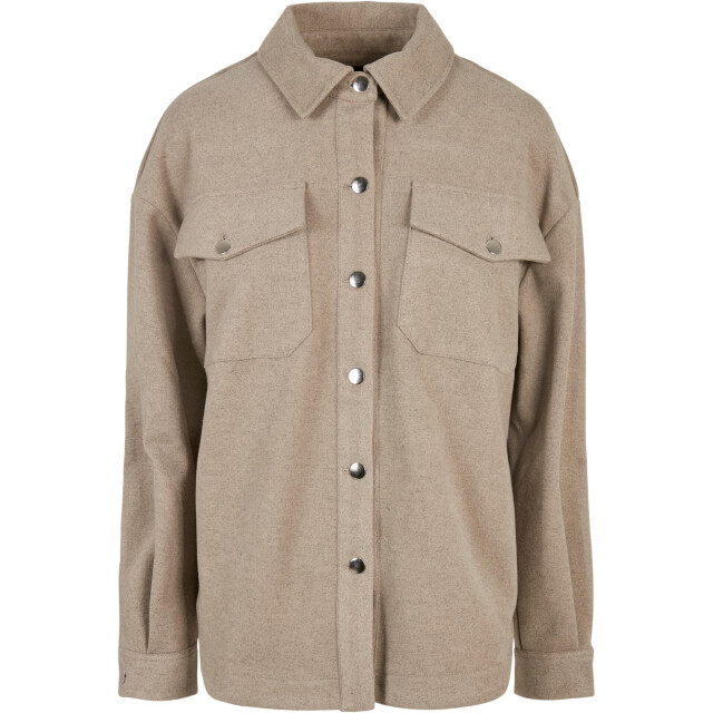 Urban Classics Dames klassiek overhemd UTTN426_lighttaupe large