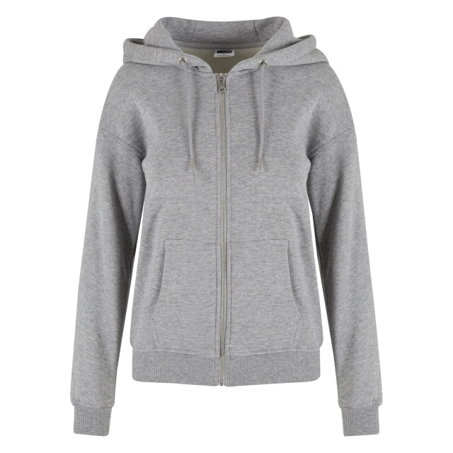 Urban Classics Dames full zip hoodie UTTN437_grey large