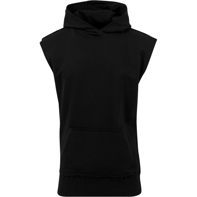 Urban Classics Heren mouwloze open rand hoodie UTTN425_black large