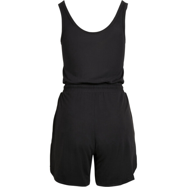 Urban Classics Dames kort modal mouwloos jumpsuit UTTN427_black large