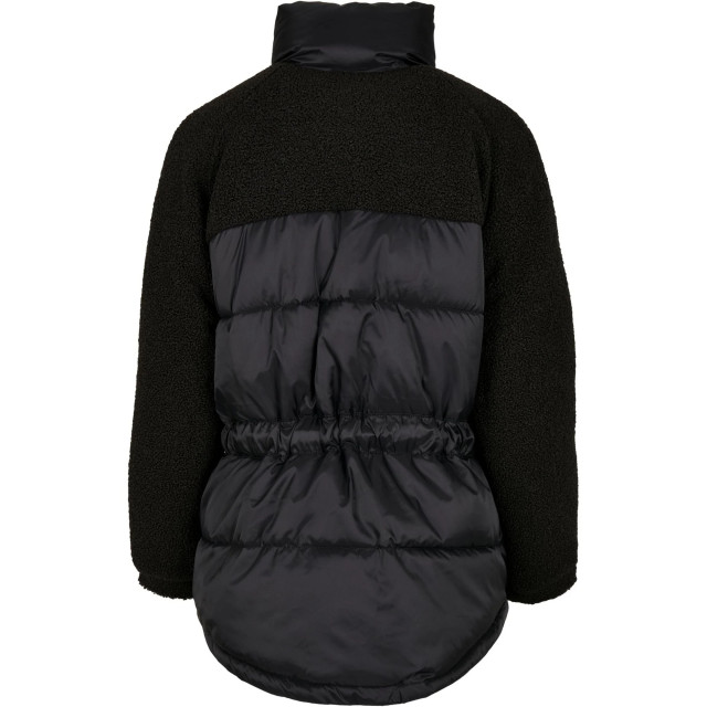 Urban Classics Dames sherpa pufferjas UTTN443_black large