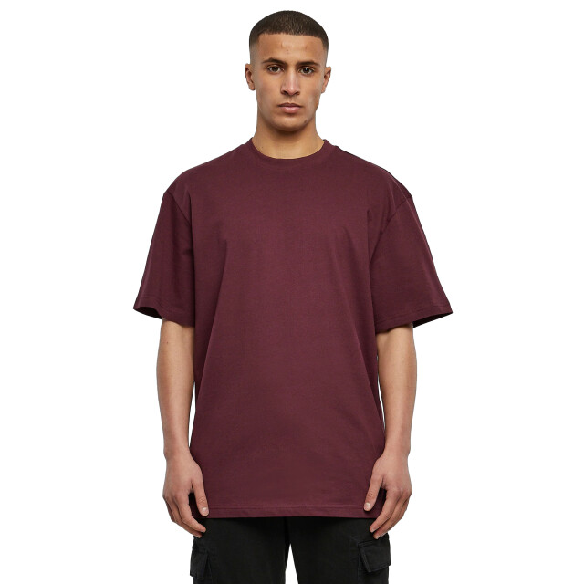 Urban Classics Heren effen tall t-shirt UTTN535_winered large