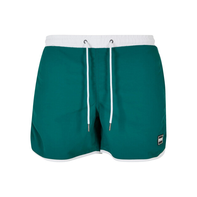 Urban Classics Heren retro zwemshort UTTN173_whitegreen large