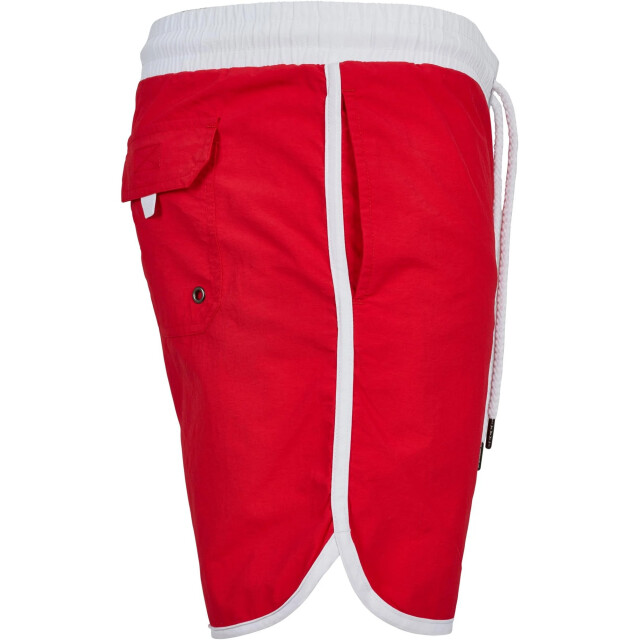 Urban Classics Heren retro zwemshort UTTN173_fireredwhite large