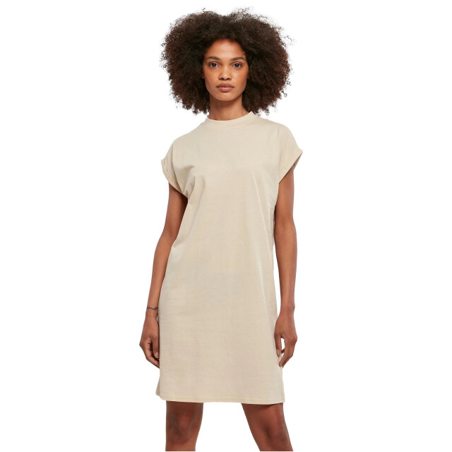 Urban Classics Dames schildpad jurk met verlengde schouder UTTN175_softseagrass large