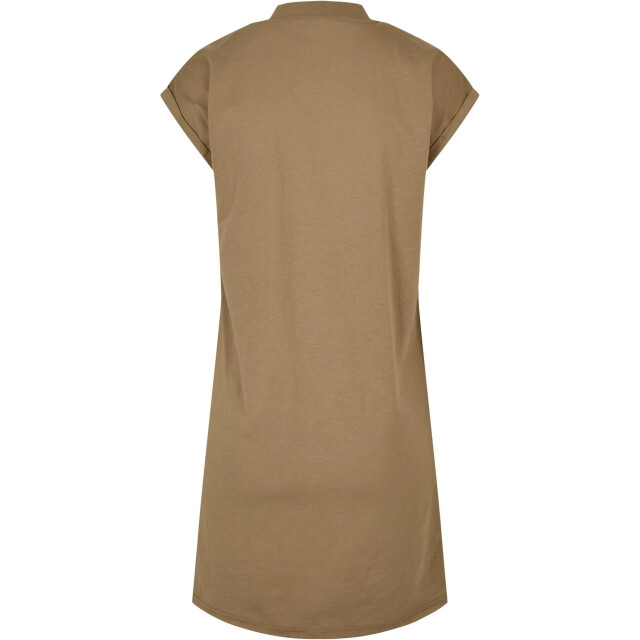 Urban Classics Dames schildpad jurk met verlengde schouder UTTN175_khakigreen large