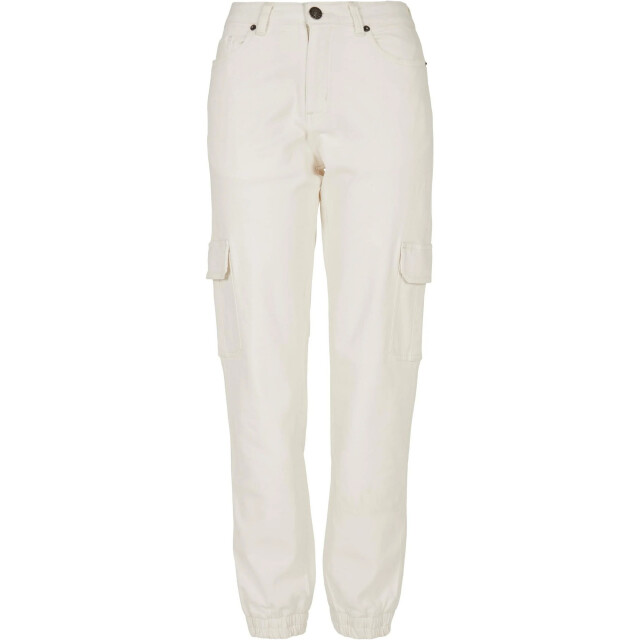 Urban Classics Dames organic cotton stretch cargo broek UTTN498_offwhiteraw large