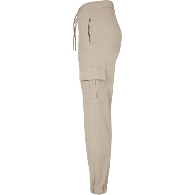 Urban Classics Dames cargo pocket hoge taille joggingbroek UTTN419_softseagrass large