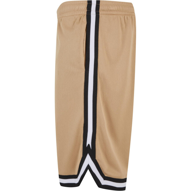 Urban Classics Heren mesh streep shorts UTTN170_unionbeigeblackwhite large