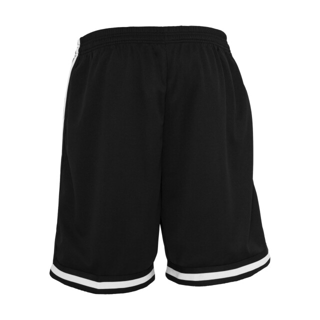 Urban Classics Heren mesh streep shorts UTTN170_blackblackwhite large