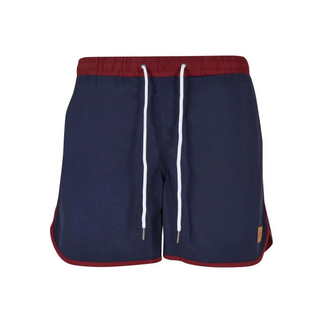 Urban Classics Heren retro zwemshort UTTN173_burgundymidnightnavy large