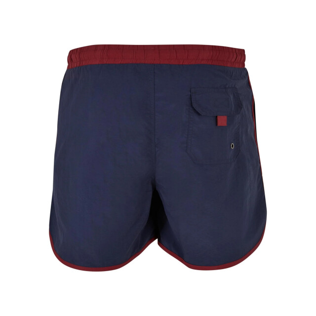 Urban Classics Heren retro zwemshort UTTN173_burgundymidnightnavy large