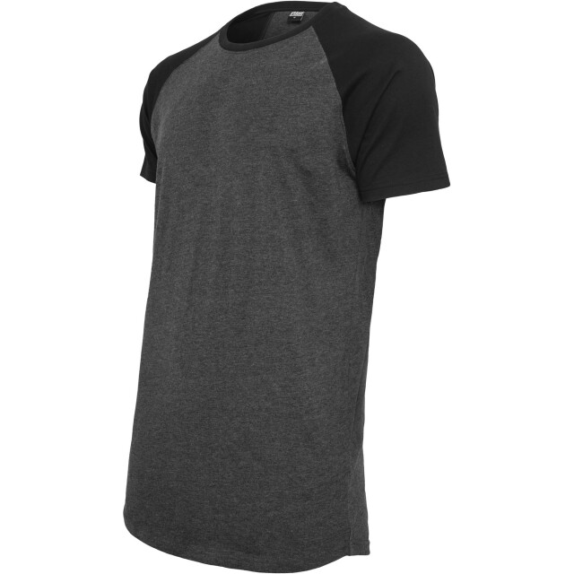 Urban Classics Heren lang gevormd raglan t-shirt UTTN405_charcoalblack large