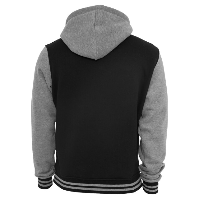 Urban Classics Heren tweekleurige zip hoodie UTTN413_blackgrey large