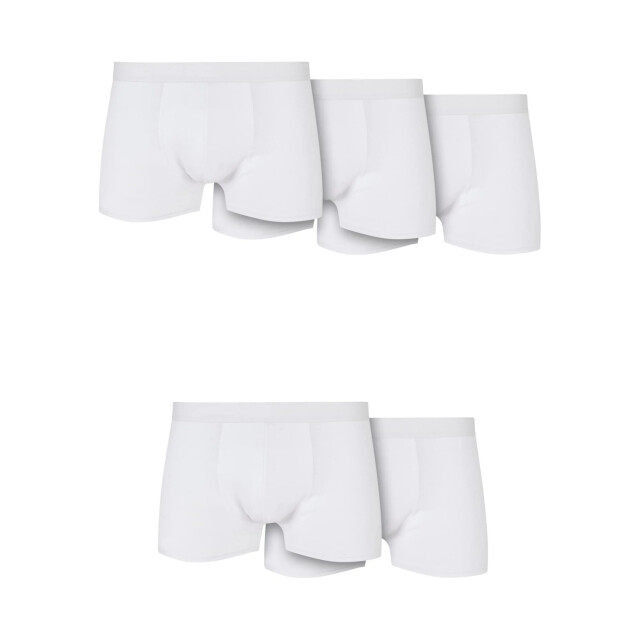 Urban Classics Heren boxershorts van effen biologisch katoen (5-pack) UTTN389_white large
