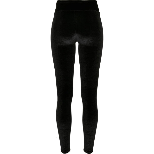 Urban Classics Dames fluwelen legging met hoge taille UTTN393_black large