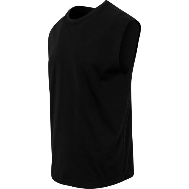 Urban Classics Heren mouwloze top met open rand UTTN395_black large