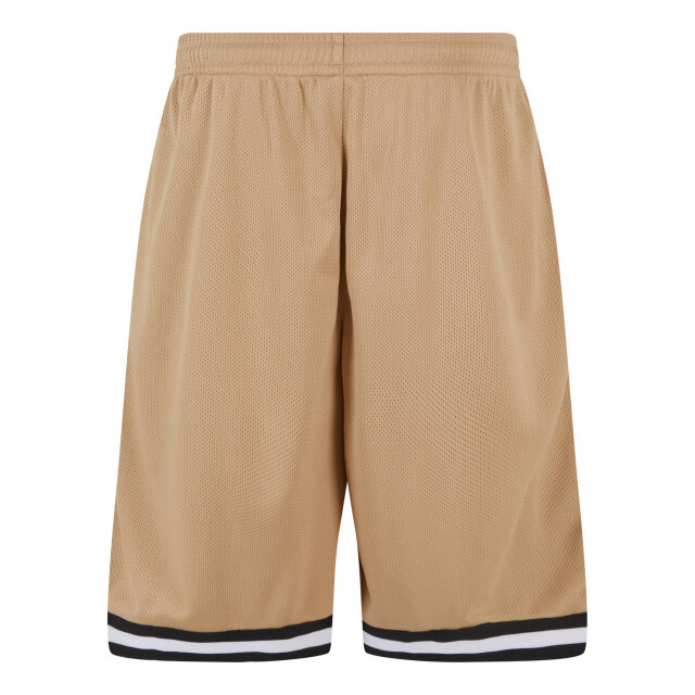 Urban Classics Heren mesh streep shorts UTTN170_unionbeigeblackwhite large