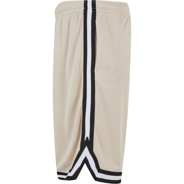 Urban Classics Heren mesh streep shorts UTTN170_softseagrassblackwhite large