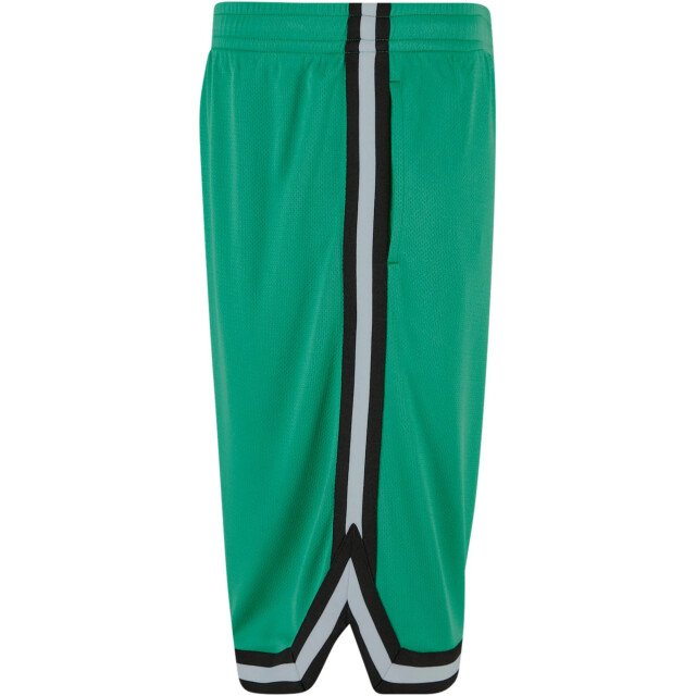 Urban Classics Heren mesh streep shorts UTTN170_ferngreenblackwhite large