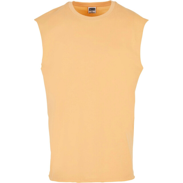 Urban Classics Heren mouwloze top met open rand UTTN395_paleorange large