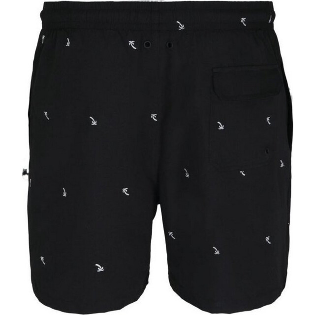 Urban Classics Geborduurde zwembroek met palmboom voor heren UTTN1684_black large