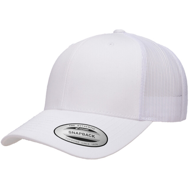 Flexfit Retro trucker pet kinderen/kinderen UTTN1689_white large