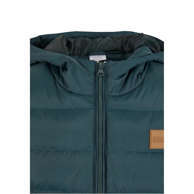 Urban Classics Jongens basic gewatteerde jas UTTN415_bottlegreen large