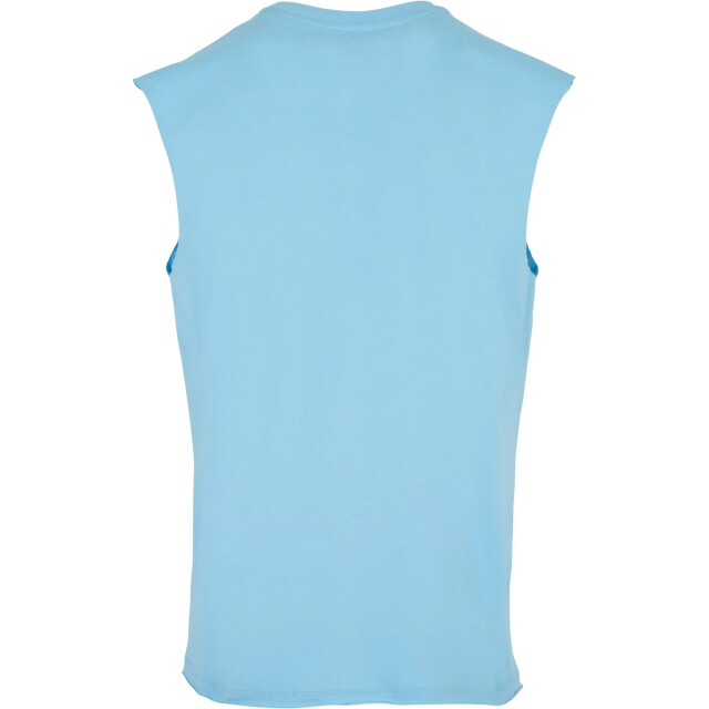 Urban Classics Heren mouwloze top met open rand UTTN395_balticblue large