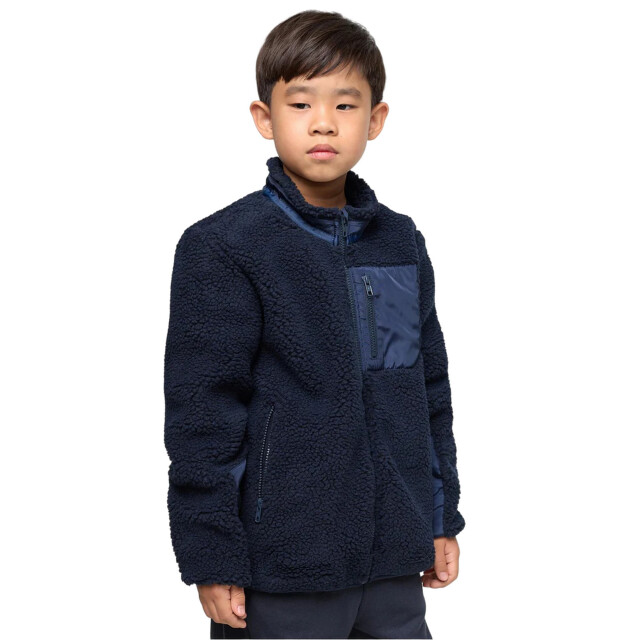 Urban Classics Jongens sherpa jas UTTN1673_midnightnavy large