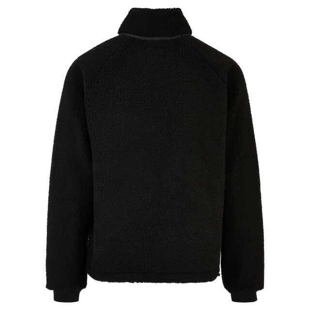 Urban Classics Heren sherpa korte raglan jas UTTN463_blackblack large