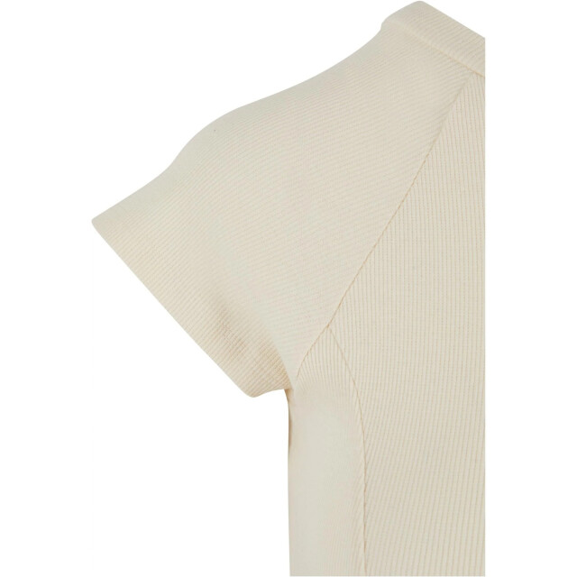 Urban Classics Dames ribbed skater dress UTTN363_whitesand large