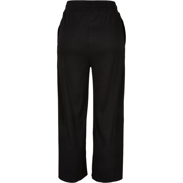 Urban Classics Dames ribbed interlock stitching culottes UTTN365_black large