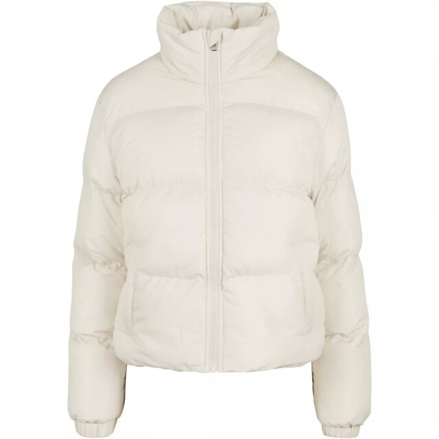 Urban Classics Dames peached kort pufferjack UTTN391_whitesand large