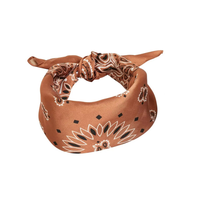 Urban Classics Satijnen bandana (set van 2) UTTN397_blackcognac large