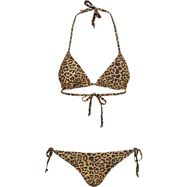 Urban Classics Dames bikini luipaardmotief UTTN1655_brownblack large