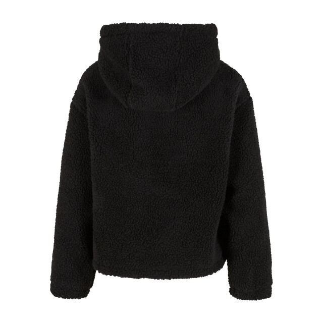 Urban Classics Dames sherpa fleecejas met capuchon UTTN1660_black large