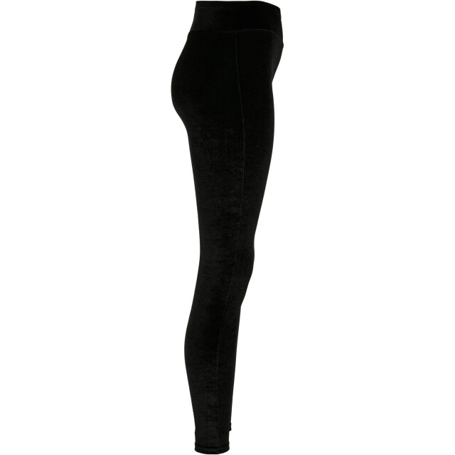 Urban Classics Dames fluwelen legging met hoge taille UTTN393_black large