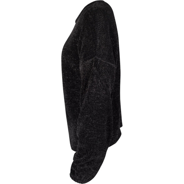 Urban Classics Dames chenille oversized trui UTTN383_black large