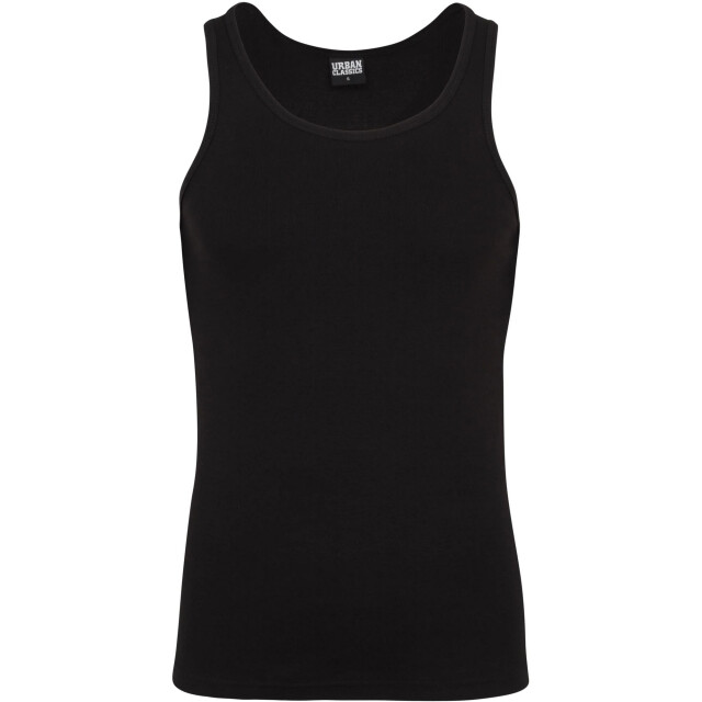 Urban Classics Heren naadloos tanktop (set van 2) UTTN356_black large
