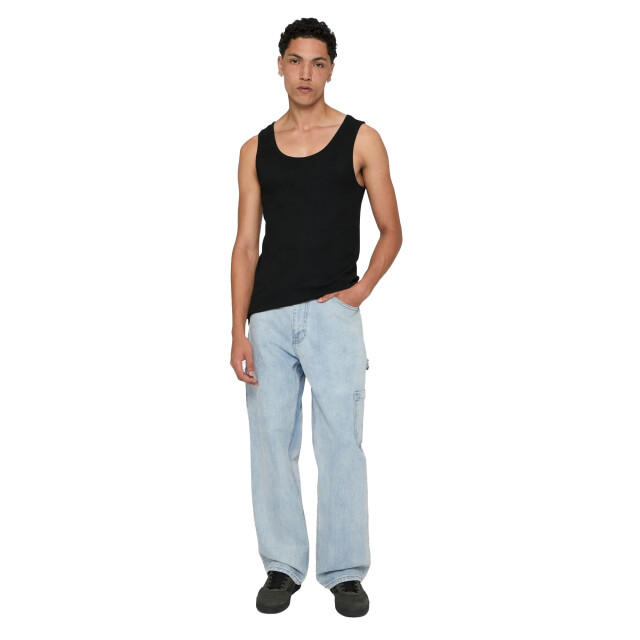 Urban Classics Heren naadloos tanktop (set van 2) UTTN356_black large