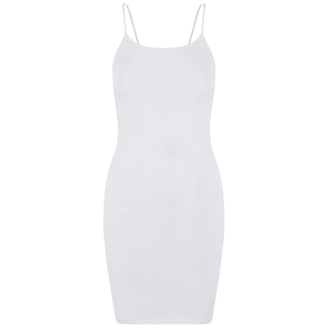 Urban Classics Dames jersey stretch slim dress UTTN346_white large