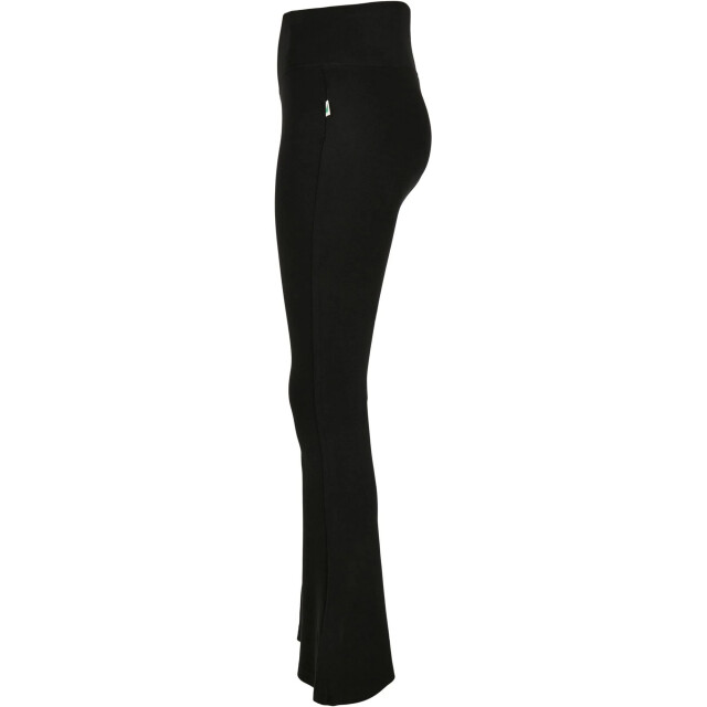 Urban Classics Dames organic bootcut leggings UTTN348_black large