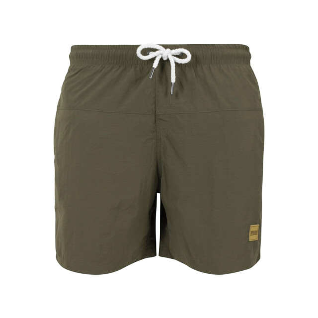 Urban Classics Heren blok zwemshorts UTTN159_olive large