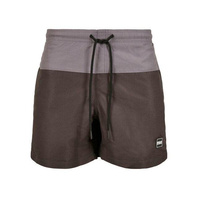 Urban Classics Heren blok zwemshorts UTTN159_blackbirdasphalt large