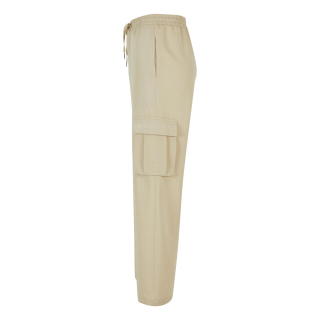 Urban Classics Dames viscose rechte pijp cargo broek UTTN333_concrete large